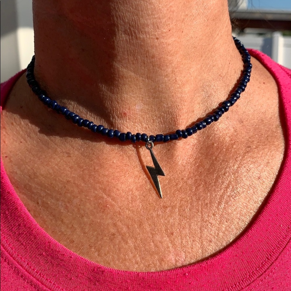 “Lightning Strikes” bead choker